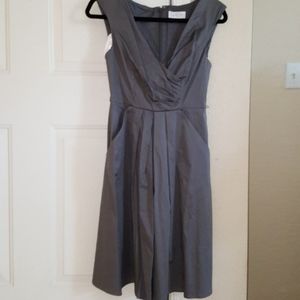 NWT Jessica Simpson V-Neck Pleated Fit Flare Dress